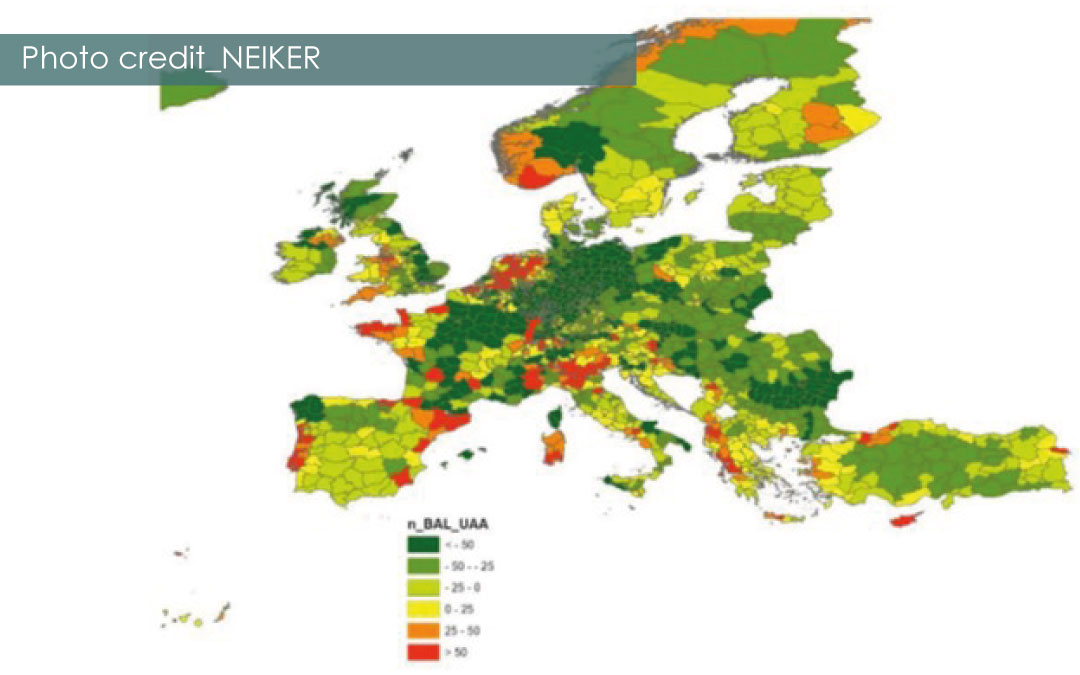 Map Viewer of nutritional imbalance in European soils